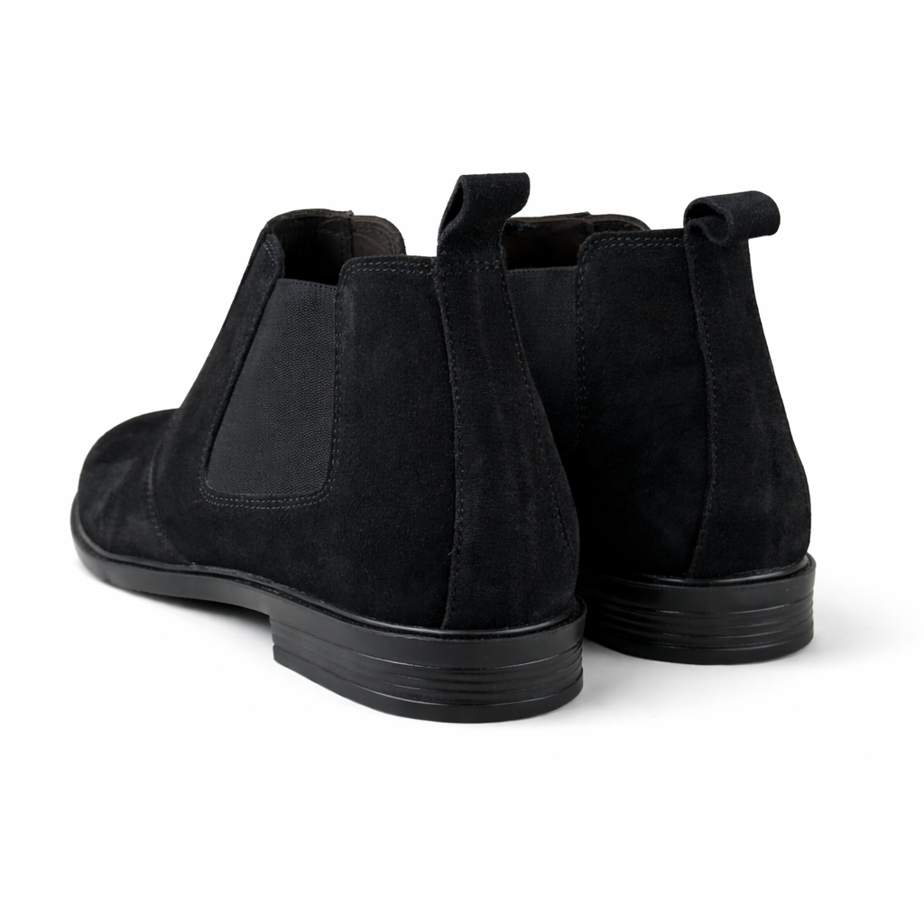 BLACK SUEDE LEATHER CHELSEA