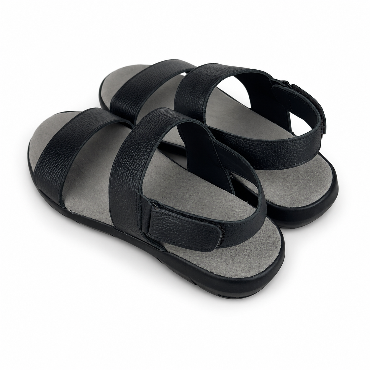BLACK SANDAL - SUEDE INSOLE