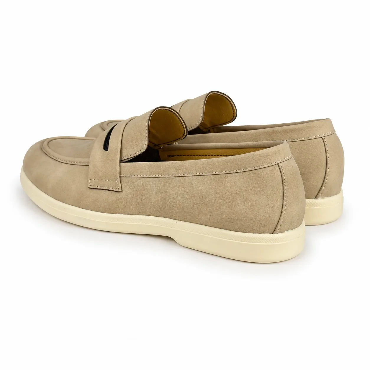 CREAM NUBUCK SUEDE MEDICATED LOAFER