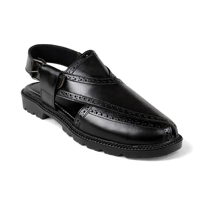 HIGH SOLE PESH - BLACK BROGUE - 5063