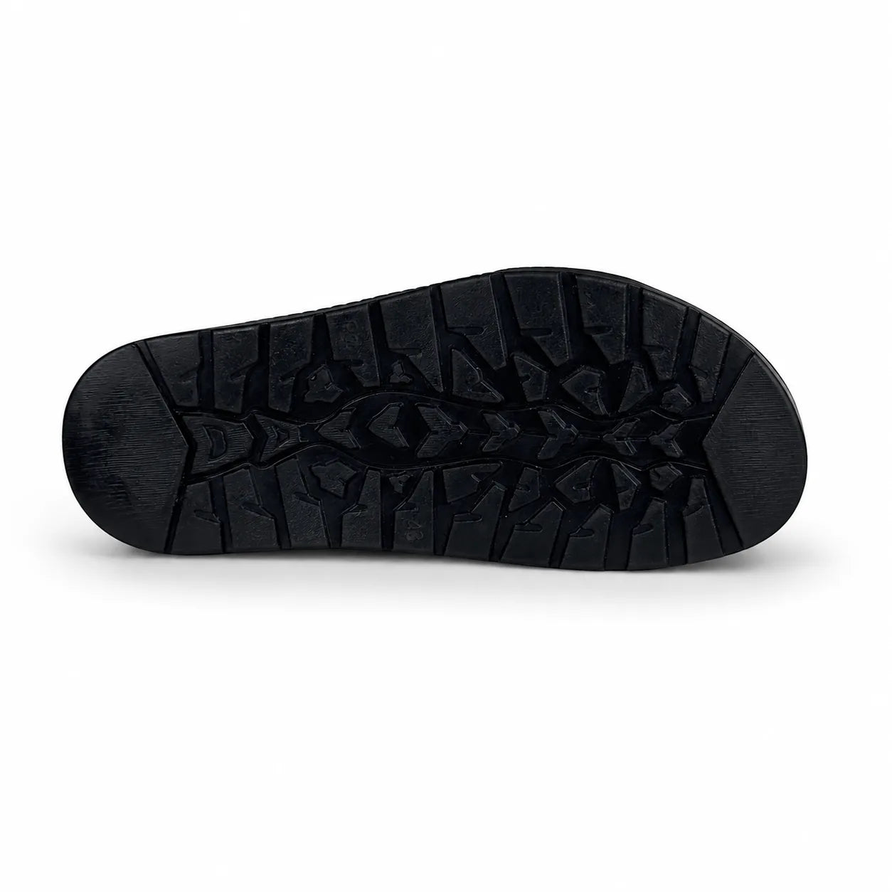 BRAIDE LEATHER SLIPPER - BLACK