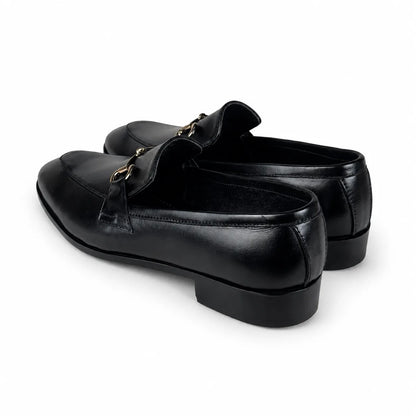 HORSEBIT LEATHER LOAFER - BLACK