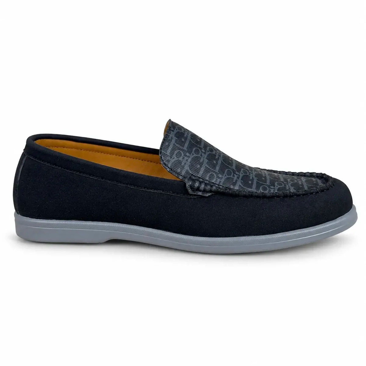 DIOR SUEDE MEDICATED LOAFER - BLACK