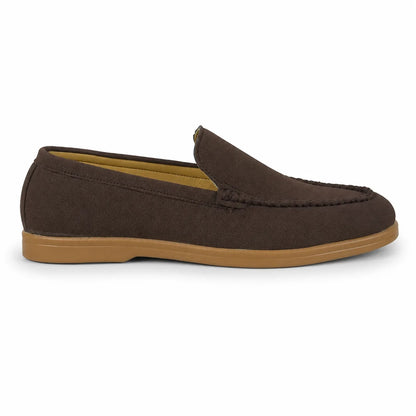 BROWN SUEDE MEDICATED LOAFER
