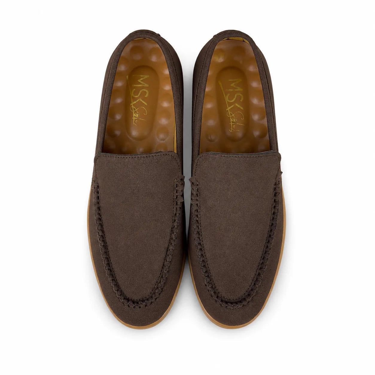 BROWN SUEDE MEDICATED LOAFER