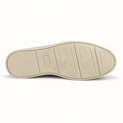 AMARA SUEDE MEDICATED LOAFER - STONE BEIGE