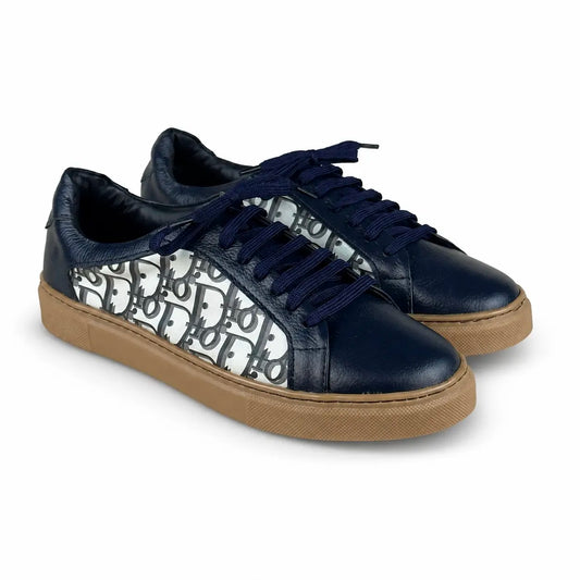 LEATHER SNEAKER - BLUE