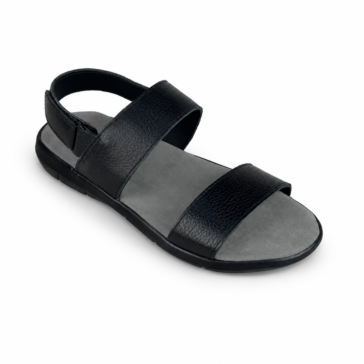 BLACK SANDAL - SUEDE INSOLE