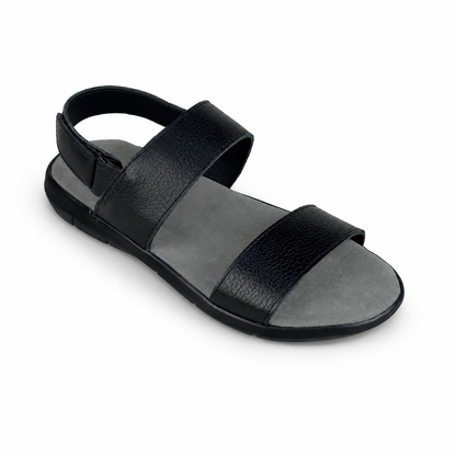 BLACK SANDAL - SUEDE INSOLE