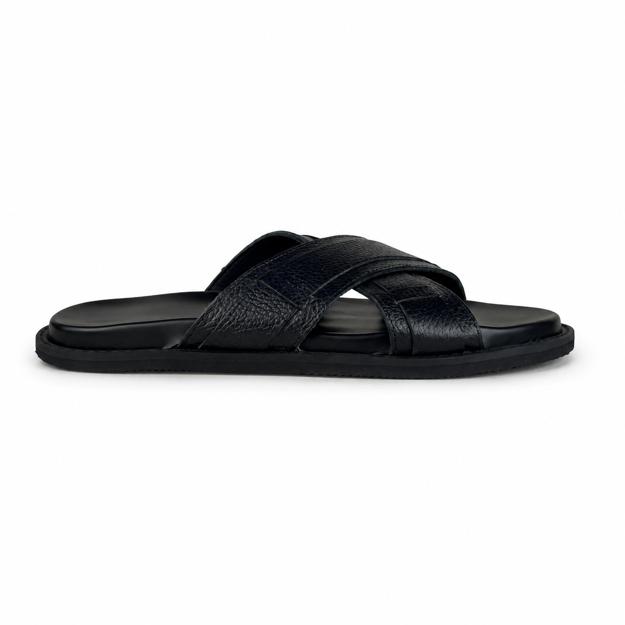 BLACK SLIPPER X - LEATHER INSOLE