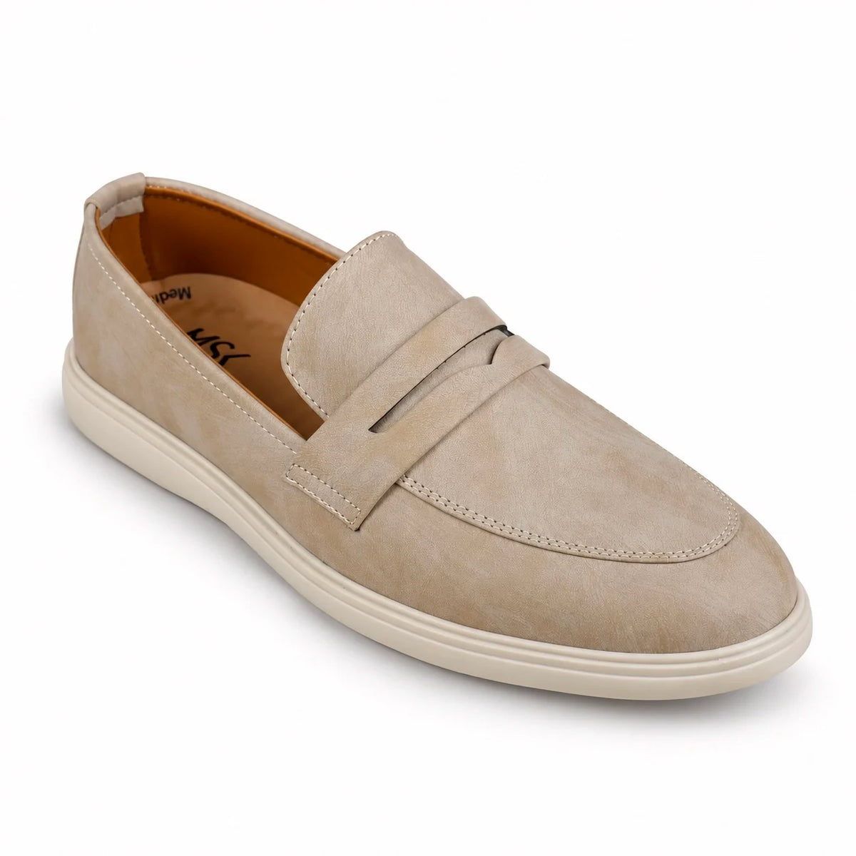 SAND BEIGE MEDICATED LOAFER