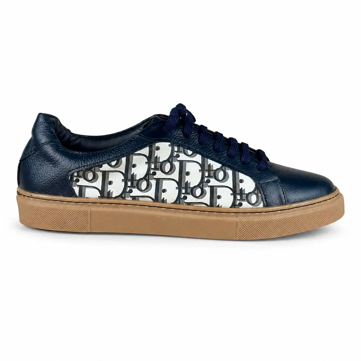 LEATHER SNEAKER - BLUE