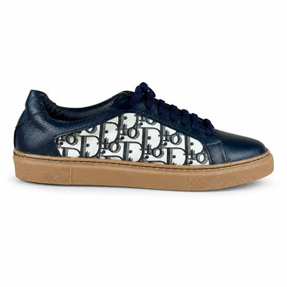 LEATHER SNEAKER - BLUE
