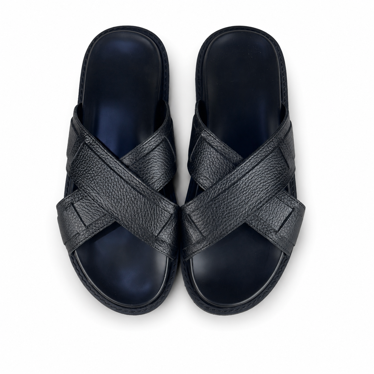 BLACK SLIPPER X - LEATHER INSOLE