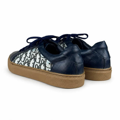 LEATHER SNEAKER - BLUE