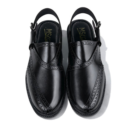 HIGH SOLE PESH - BLACK BROGUE - 5063