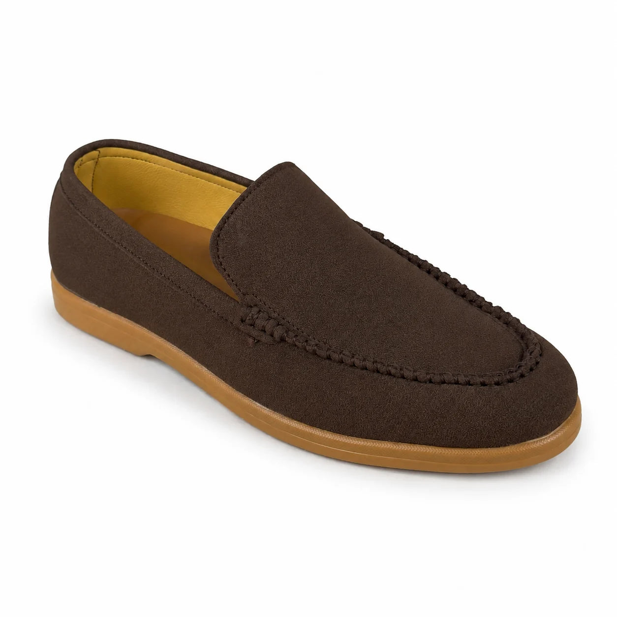 BROWN SUEDE MEDICATED LOAFER