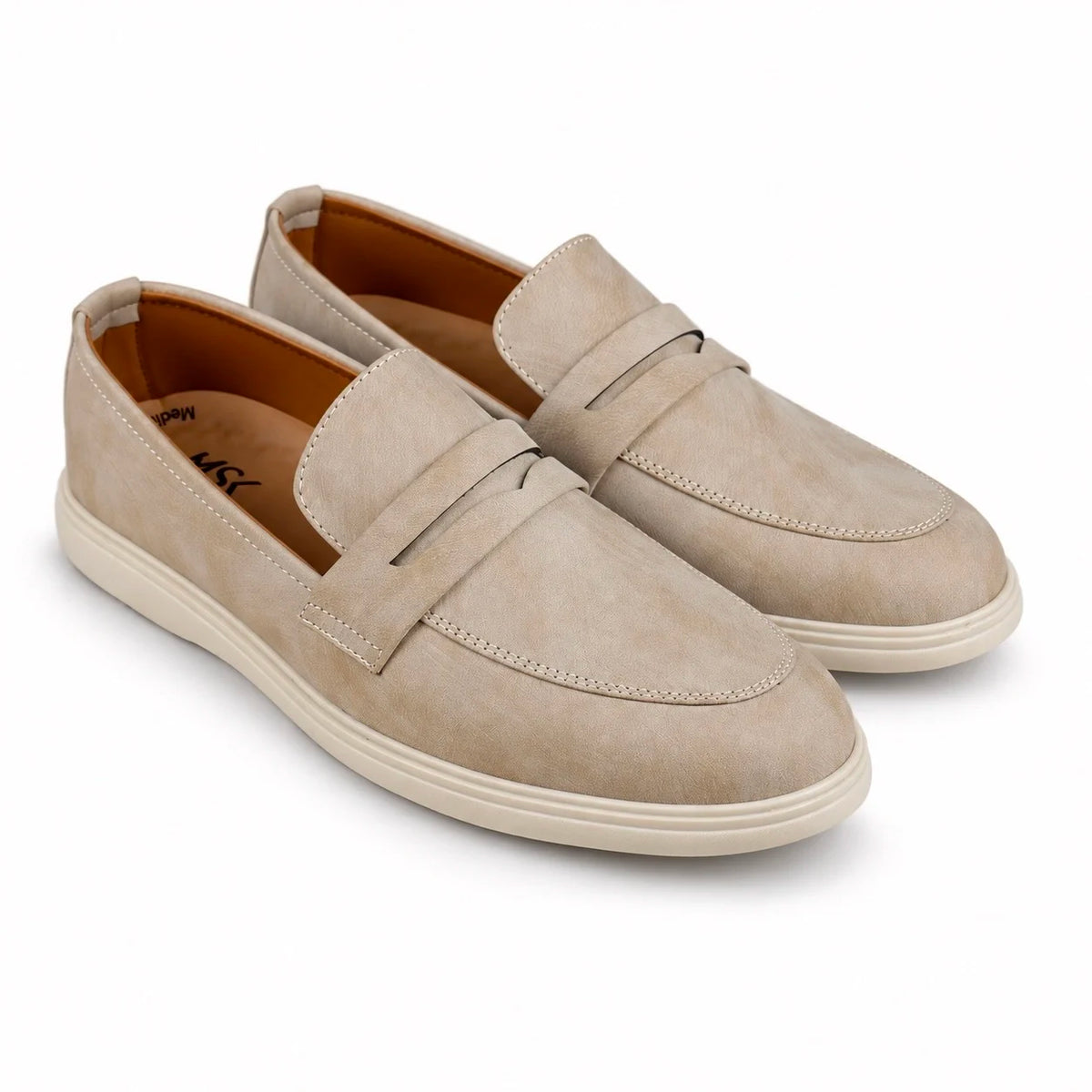 SAND BEIGE MEDICATED LOAFER