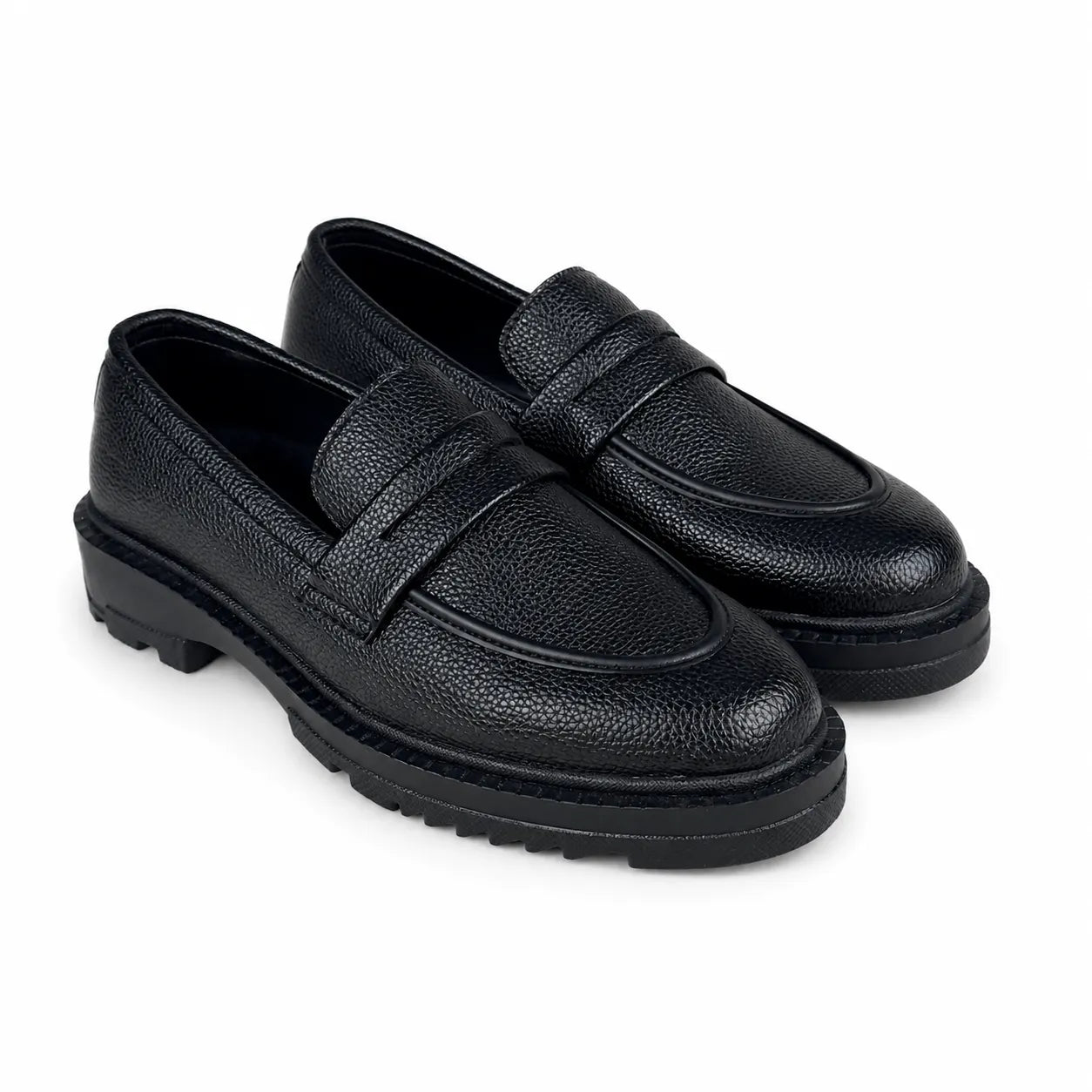 HIGHSOLE BLACK MEDICATED FORMAL LOAFER