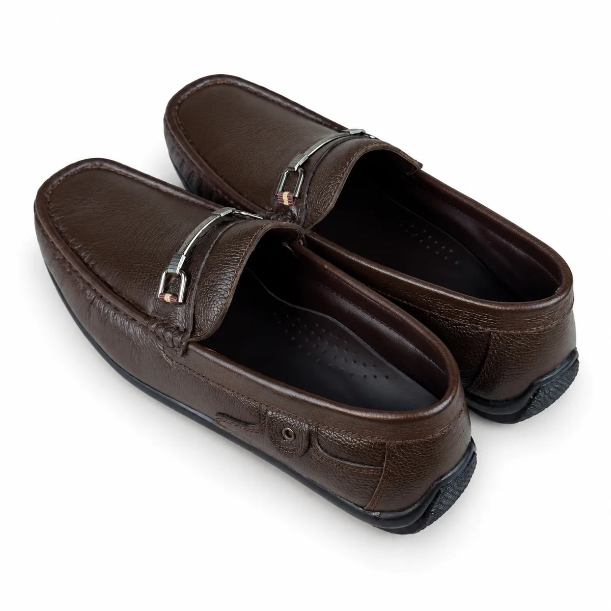 LEATHER MOCCASIN - BROWN