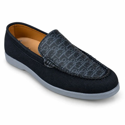 DIOR SUEDE MEDICATED LOAFER - BLACK