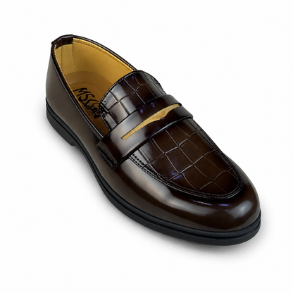 CHERRY PATENT MEDICATED LOAFER