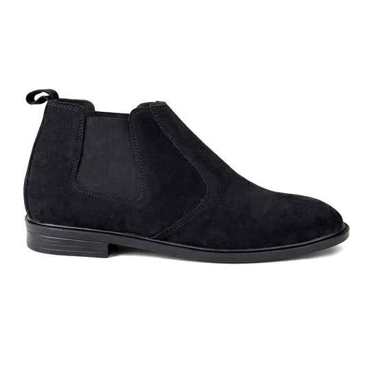 PURE SUEDE BLACK LEATHER CHELSEA