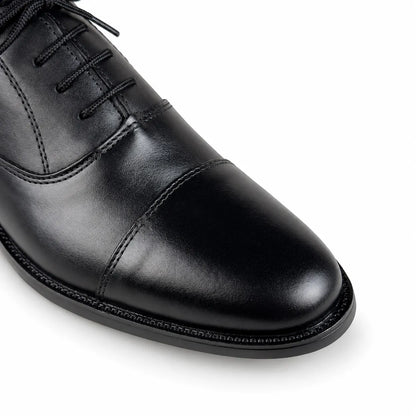 LEATHER OXFORD - BLACK