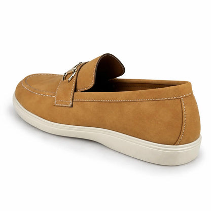 CAMEL NUBUCK SUEDE MEDICATED LOAFER