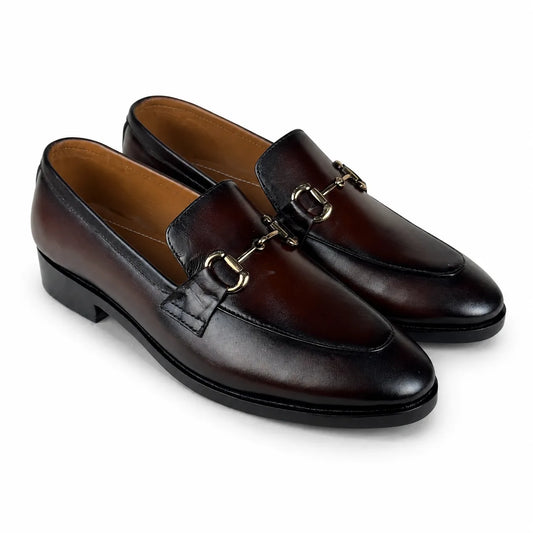 HORSEBIT LEATHER LOAFER - BROWN