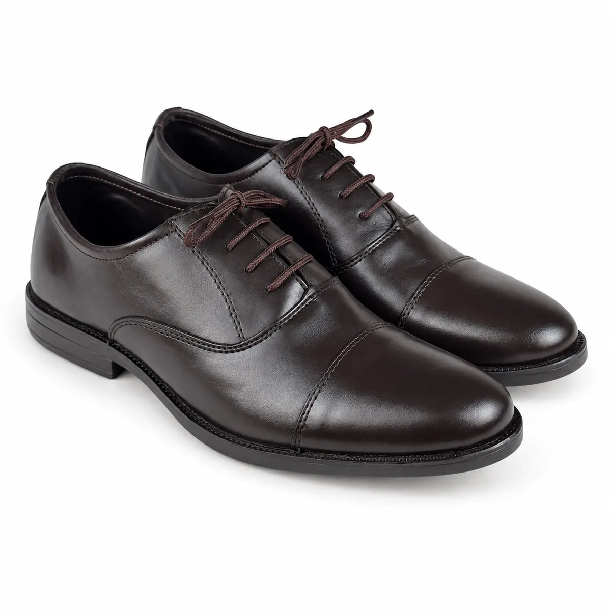 LEATHER OXFORD - BROWN