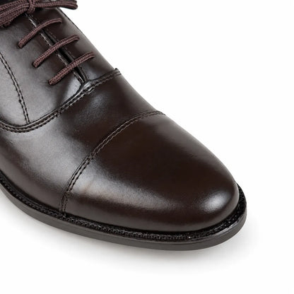 LEATHER OXFORD - BROWN