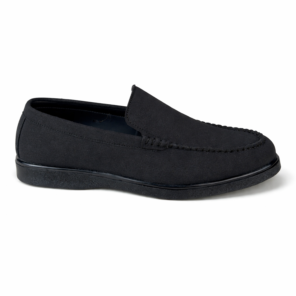 BLACK AURA SUEDE MEDICATED LOAFER