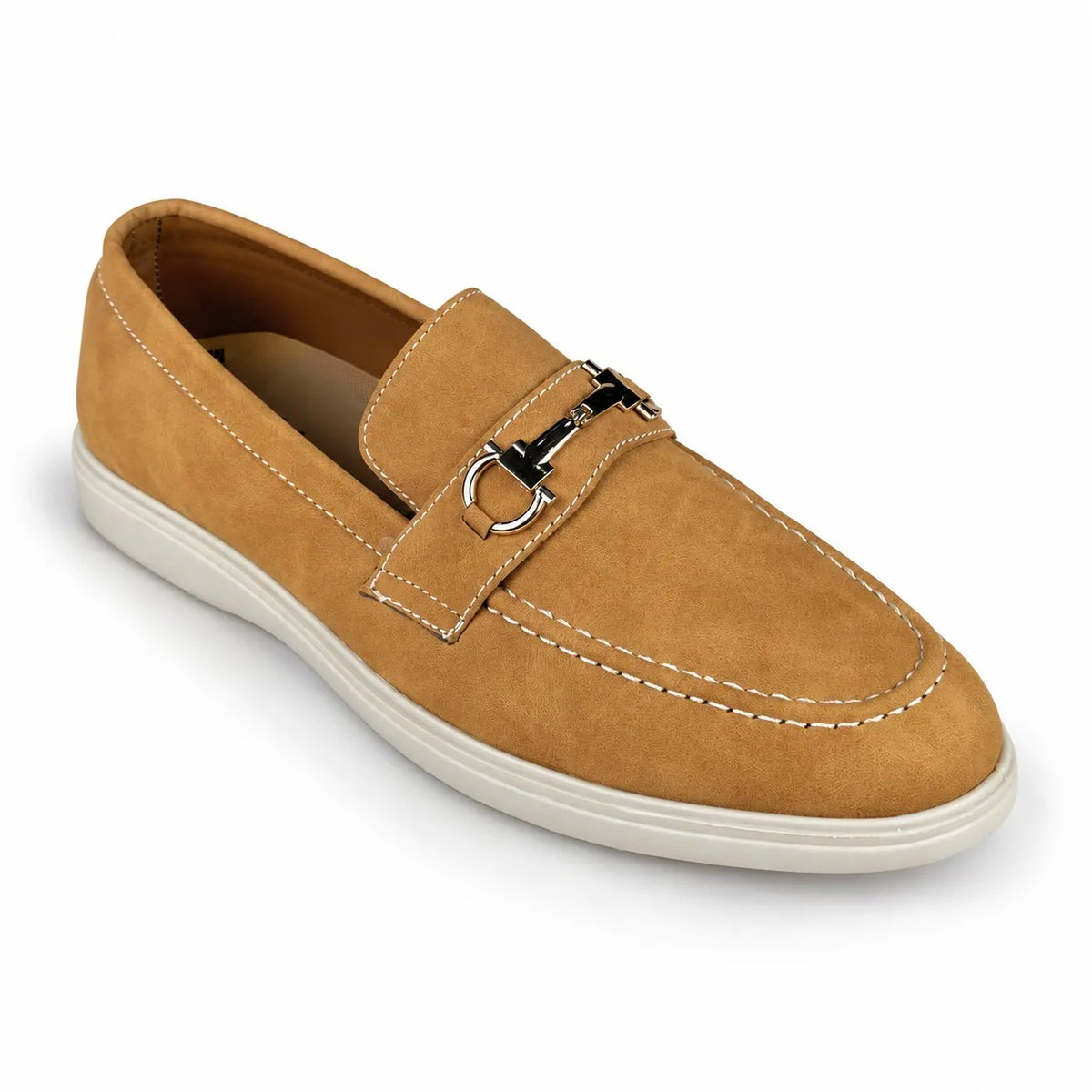 CAMEL NUBUCK SUEDE MEDICATED LOAFER