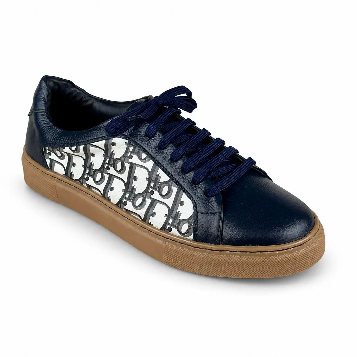 LEATHER SNEAKER - BLUE