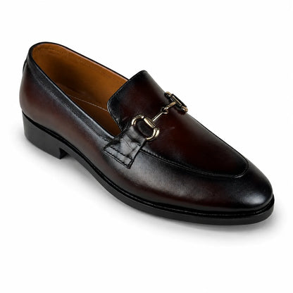 HORSEBIT LEATHER LOAFER - BROWN