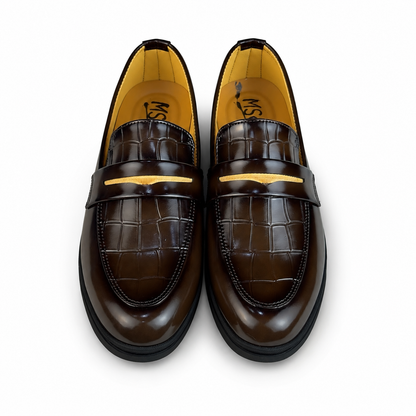 CHERRY PATENT MEDICATED LOAFER