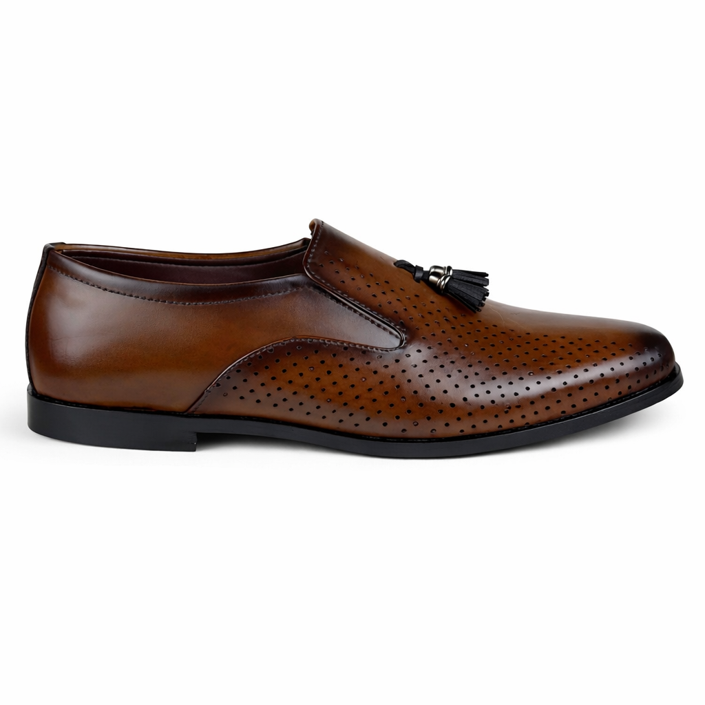BROWN TASSEL - LEATHER SOLE