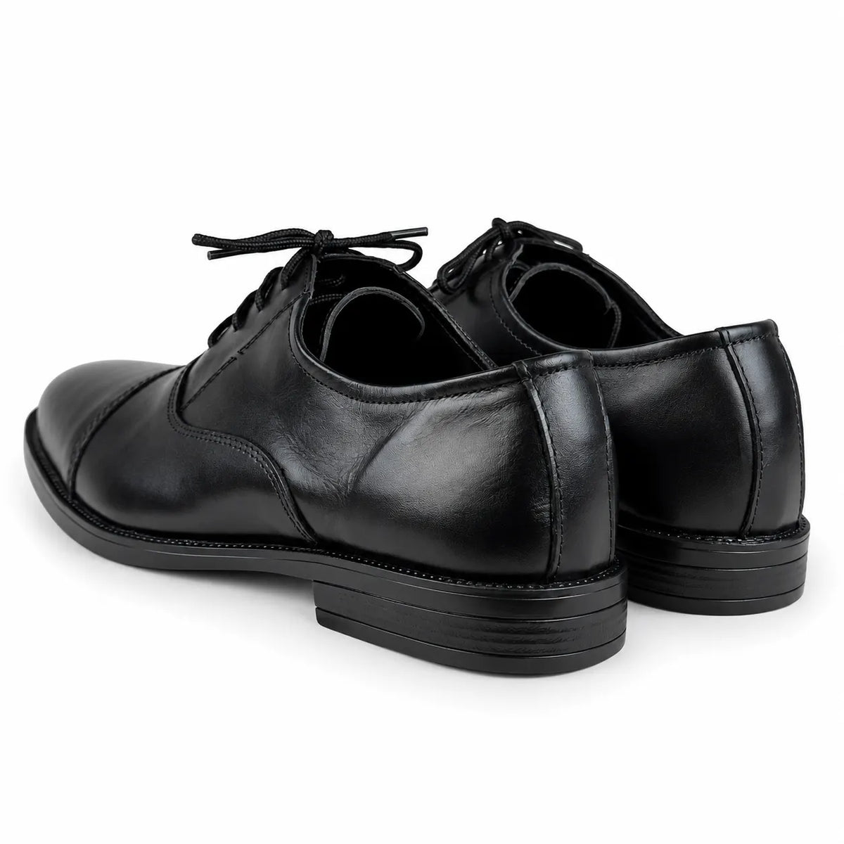 LEATHER OXFORD - BLACK