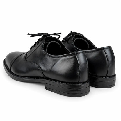 LEATHER OXFORD - BLACK