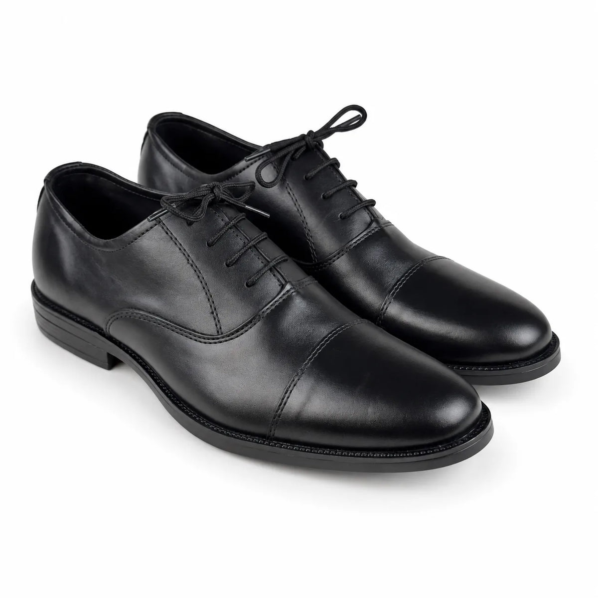LEATHER OXFORD - BLACK