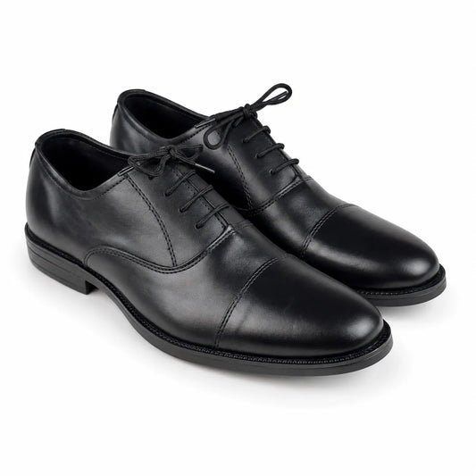 LEATHER OXFORD - BLACK