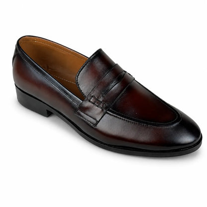 PENNY LEATHER LOAFER - BROWN