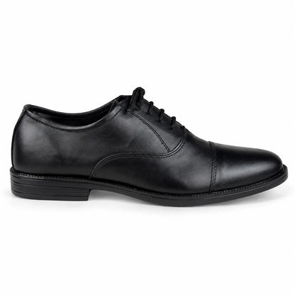 LEATHER OXFORD - BLACK