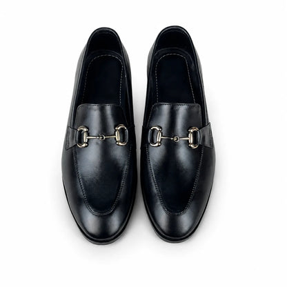 HORSEBIT LEATHER LOAFER - BLACK
