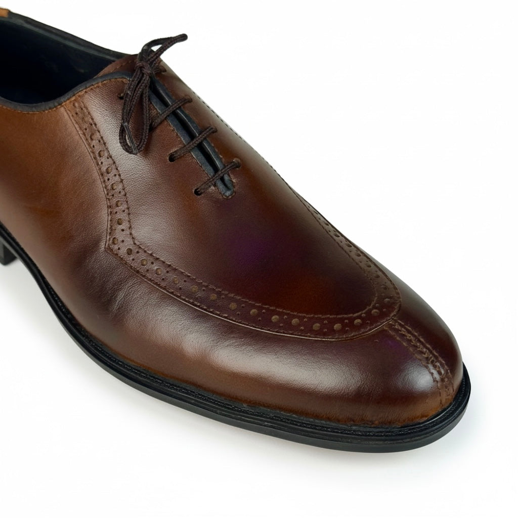 SHADED BROWN BROGUE OXFORD