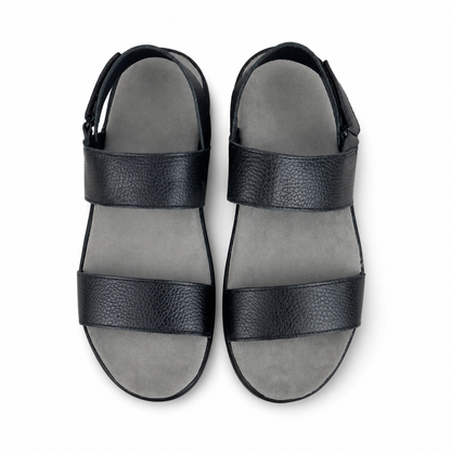 BLACK SANDAL - SUEDE INSOLE