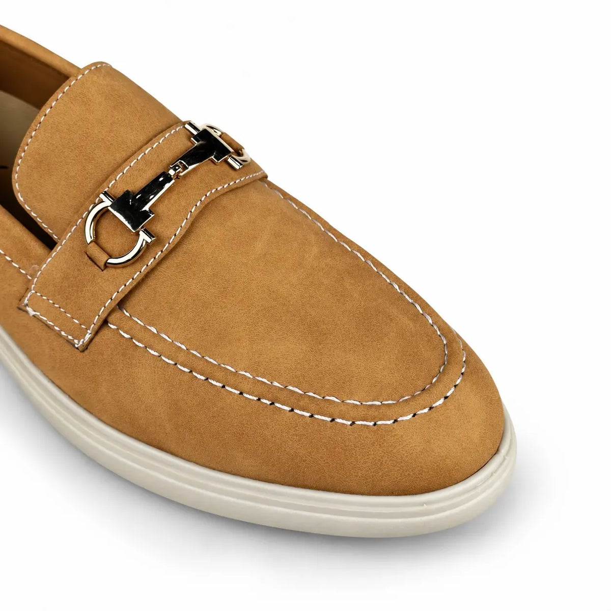 CAMEL NUBUCK SUEDE MEDICATED LOAFER
