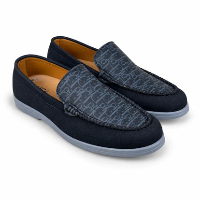 DIOR SUEDE MEDICATED LOAFER - BLACK