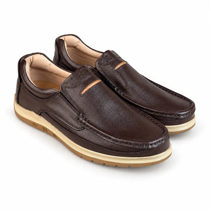 LEATHER SOFTY MEDICATED JOGGER - BROWN